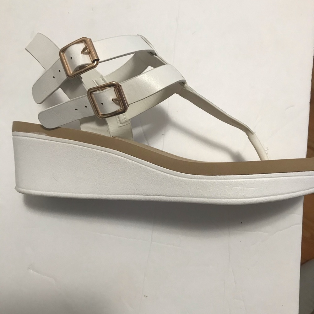 White womens sandals
